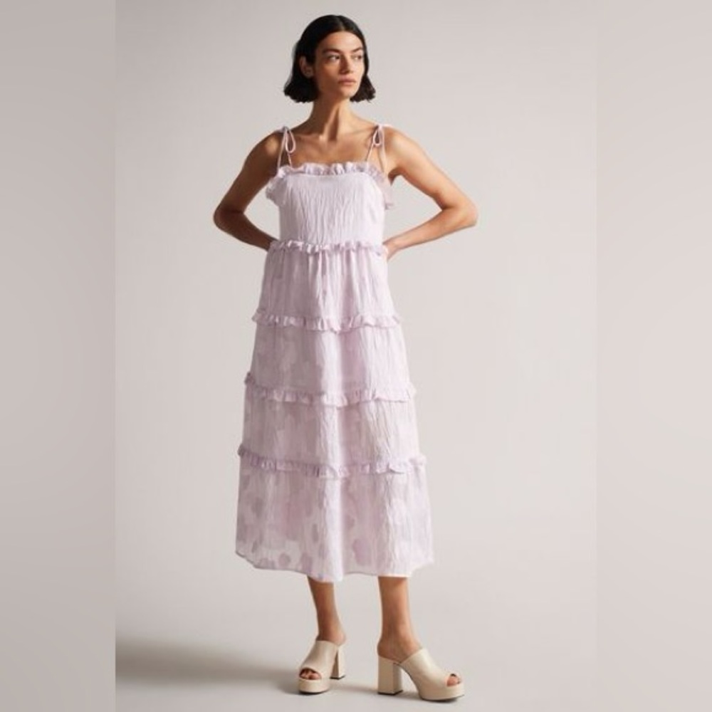 Ted Baker Heidih Tie Strap Midi Dress
